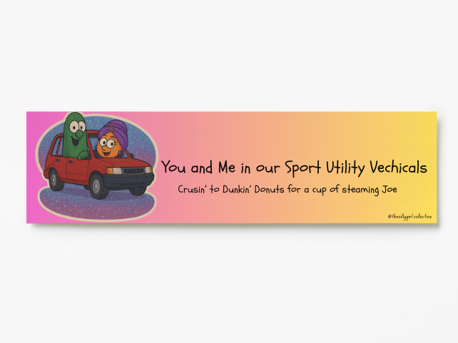 God Made You Special SUV Sticker – VeggieTales Inspired Edition