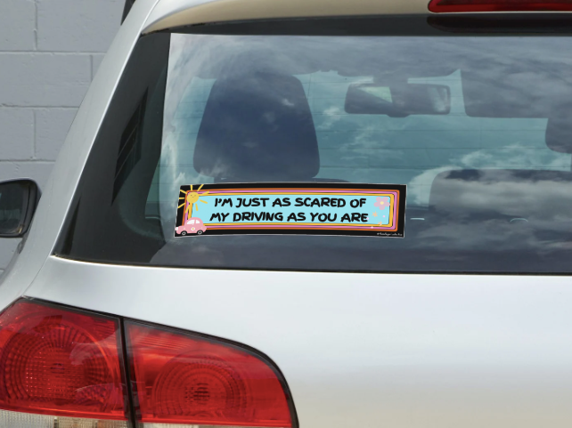 Mutual Fear Sticker – Panic at the Wheel Edition