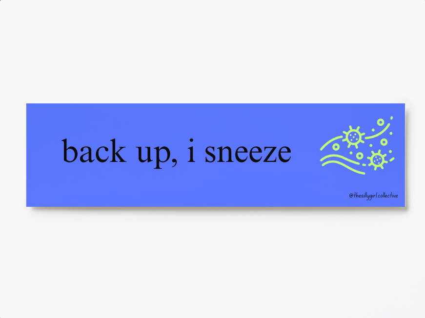 Sneezing Hazard Sticker – Tiny Tornado Edition
