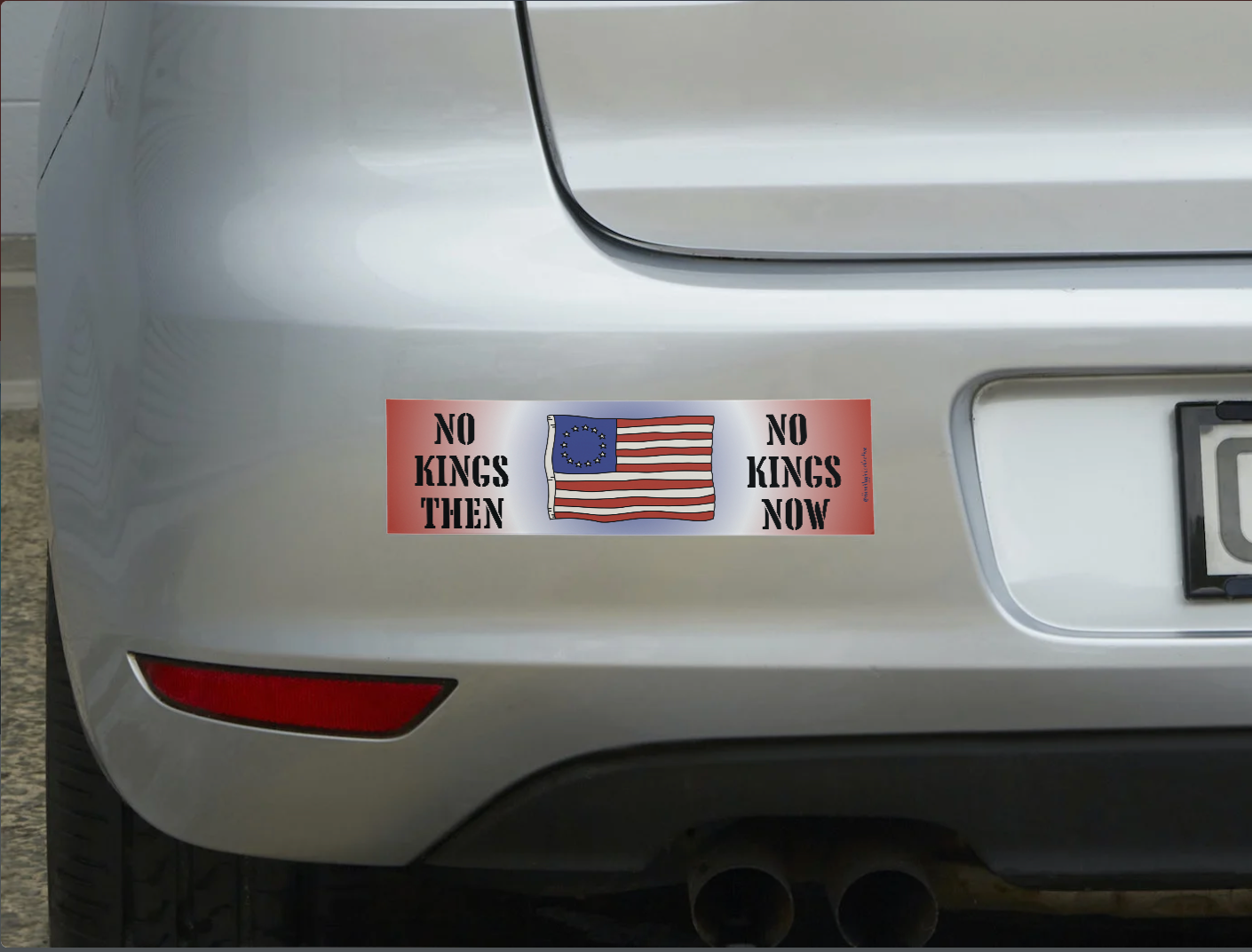 Revolutionary Energy Sticker – No Kings Then, No Kings Now Edition
