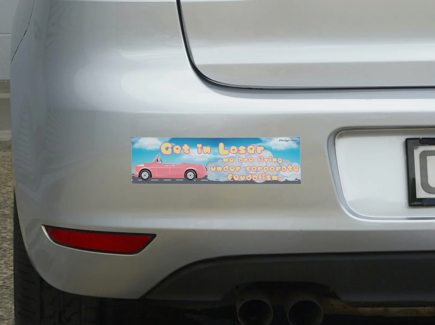 Dystopian Mean Girls Inspired Sticker – Late Stage Capitalism Cruise Edition