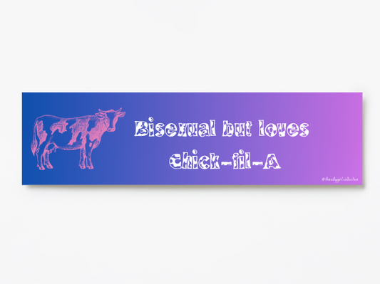 Conflicted Cravings Sticker – Bi Feelings, Bad Chicken Edition