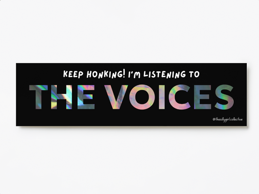 Inner Voice Interference Sticker – Honk If You Dare Edition