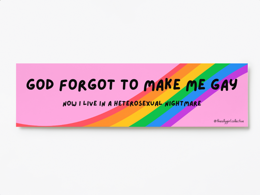 Divine Oversight Sticker – Heaven’s HR Mistake Edition