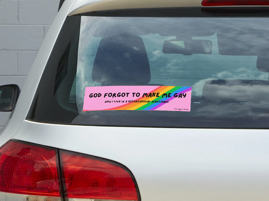 Divine Oversight Sticker – Heaven’s HR Mistake Edition