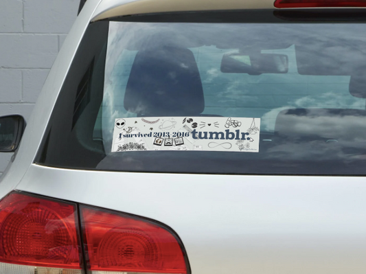 Internet Trauma Sticker – Tumblr Core Survivor Edition